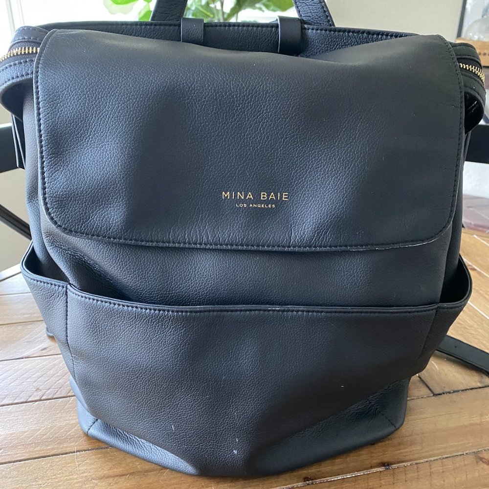 Mina Baie Full Kinney (Vegan Leather) Diaper Bag